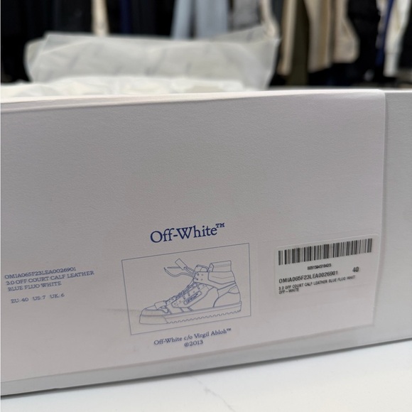 Off-White 3.0 Off-Court Sneakers in Blue and White NEW - Picture 4 of 11